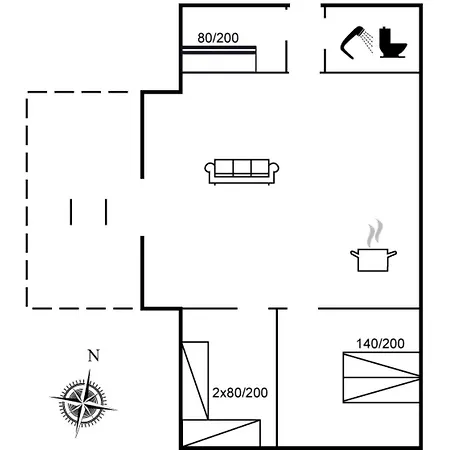 Ajla - 500m From The Sea By Interhome 펜션 Vester Somarken